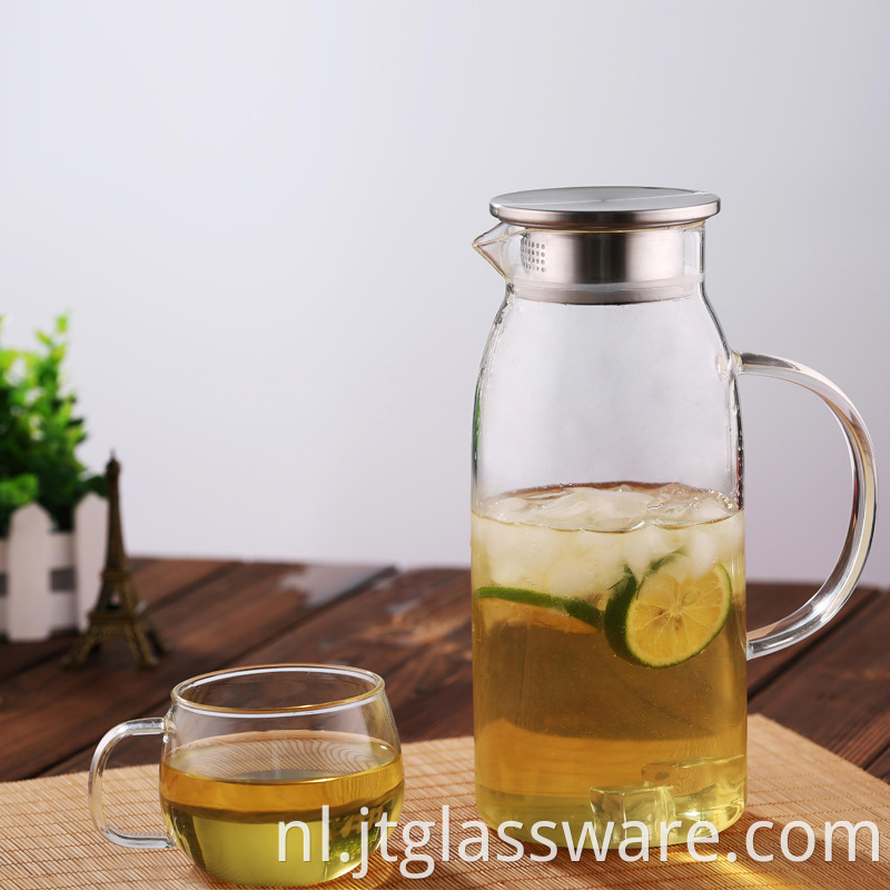 Hot and Cold Glass Water Pitcher 